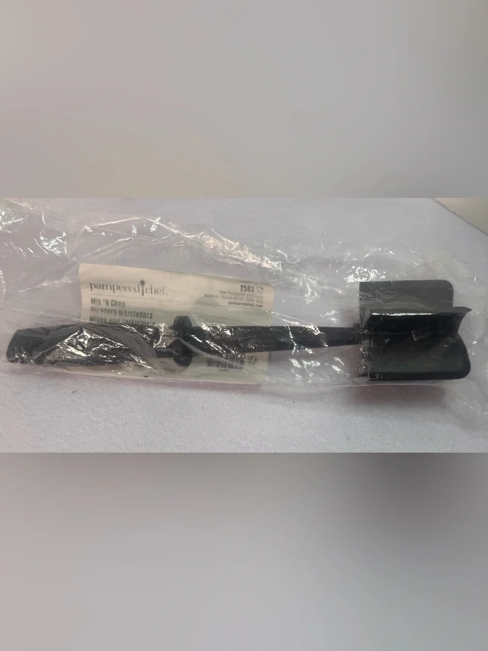 Pampered Chef Mix ’N Chop #2583 Black Ground Meat Chopper New in Package